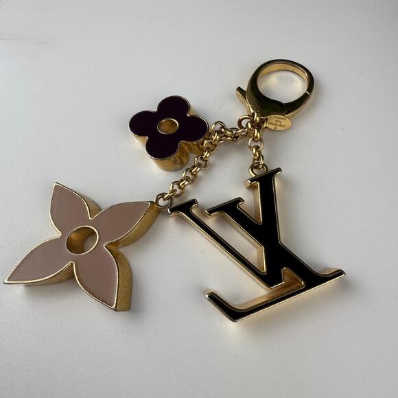 💎✨Authentic Louis Vuitton Fleur de Monogram Bag Charm - Picture 2 of 3